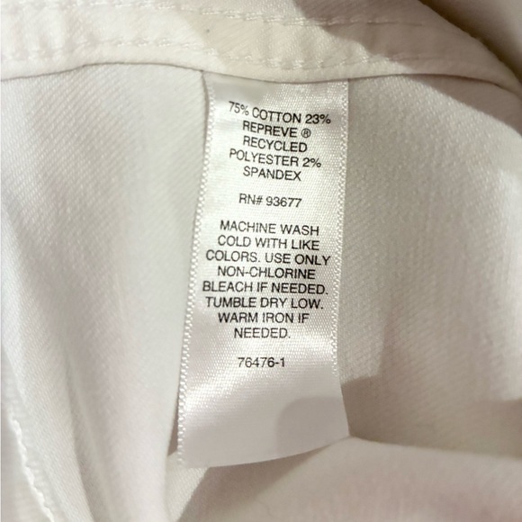 Liz Claiborne Women’s Mid-weight Denim Jean Jacket White Size XXL - Picture 16 of 16